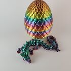 12" Articulated Dragon & Surprise Egg 3D Printed Fidget Toy/Desk Decor