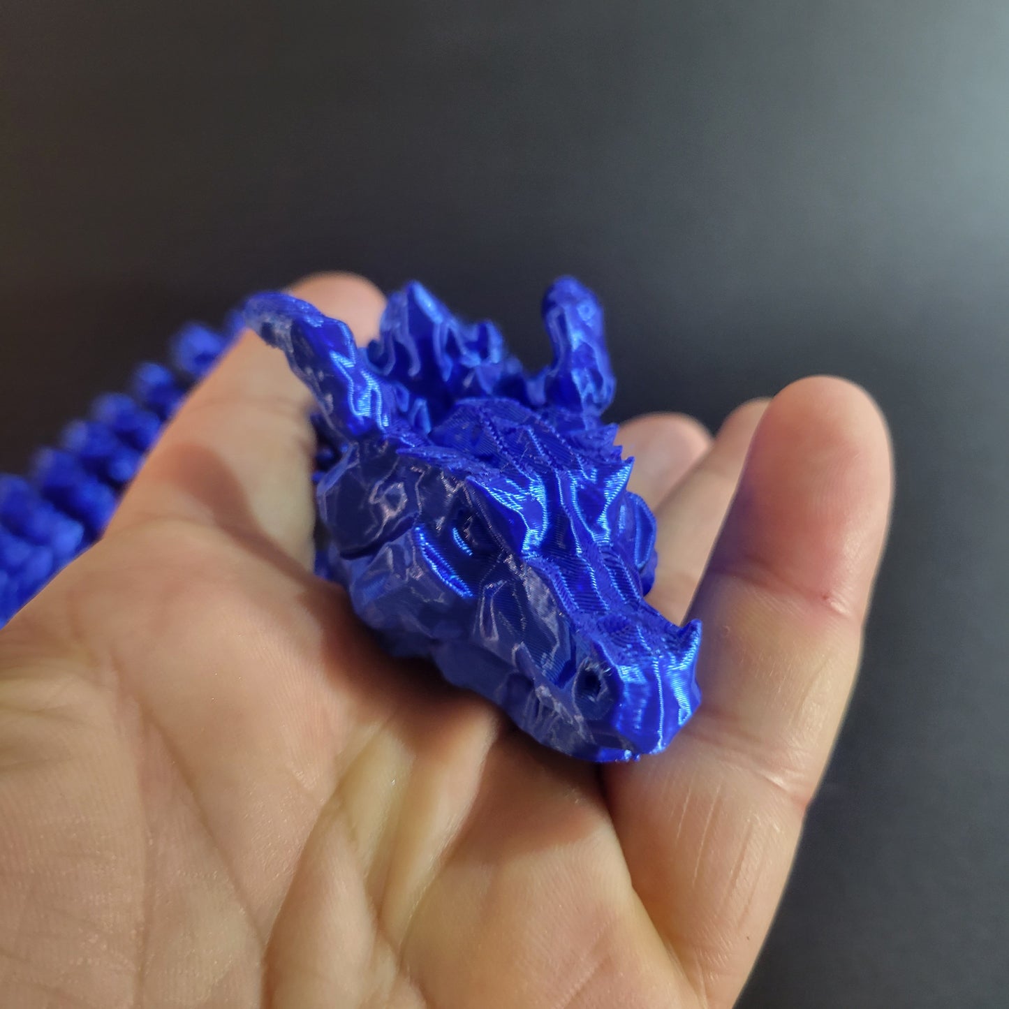 Articulated 3D Printed Articulated 25" Dragon Fidget Toy, Desk Decor