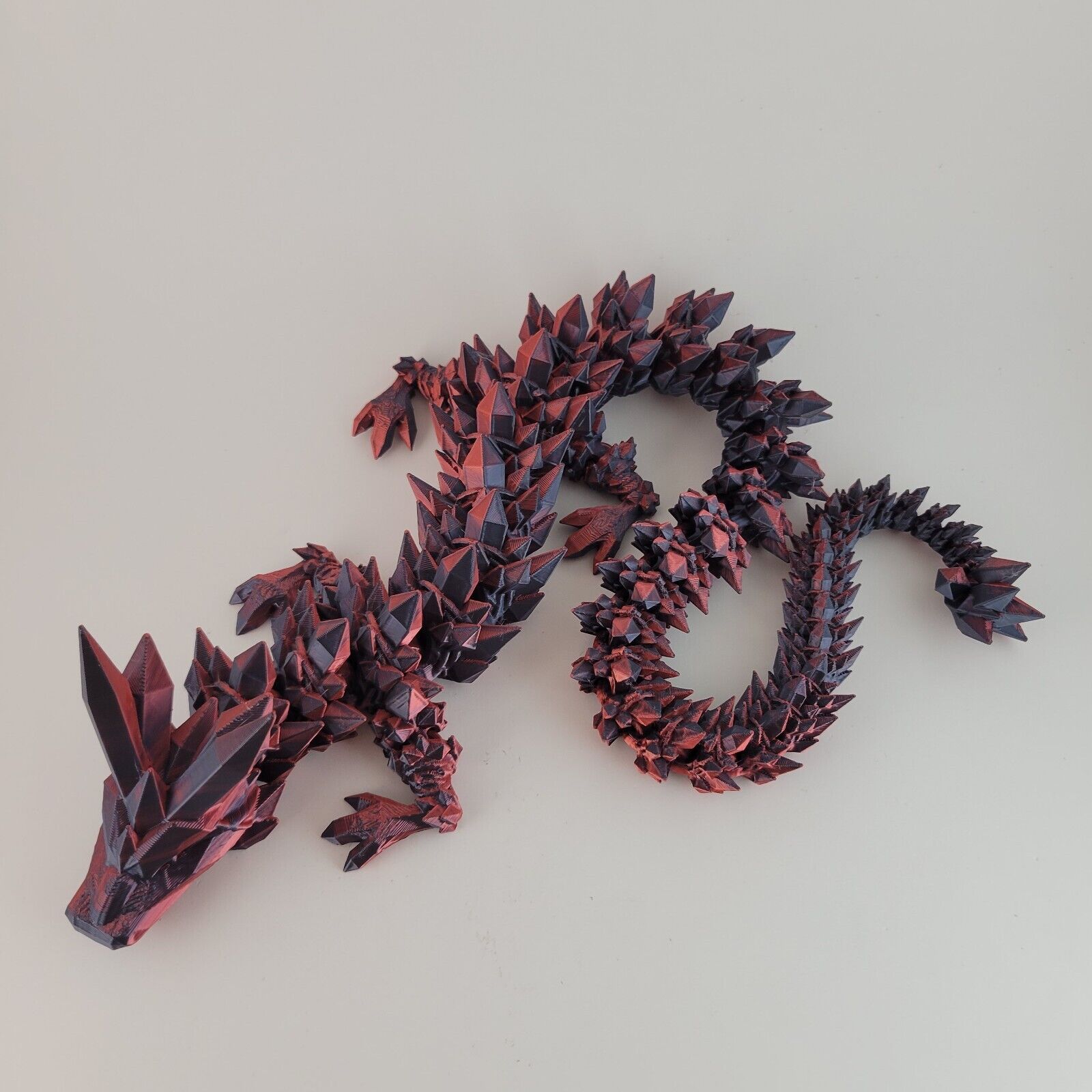 Cinderwing Articulated 12", 18", 24", 31", 48" Crystal Dragon Fidget T ...